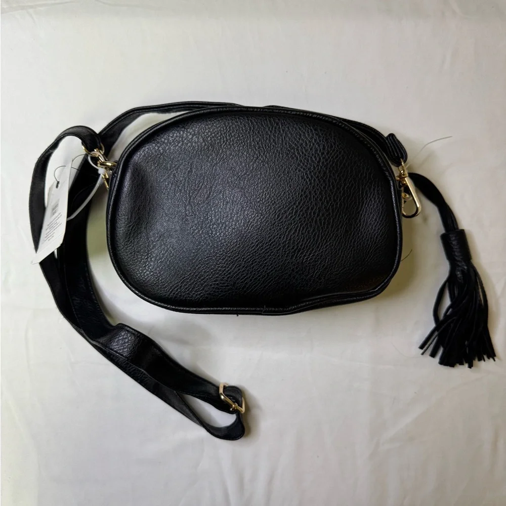 Beverly Hills Polo Club‎ Crossbody Bag with Tassel – Brown/Black